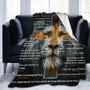 Bible Verse Blanket Christian Lion Prayer Religious Throw Blankets for Couch Sofa Bed