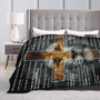 Bible Verse Blanket Christian Lion Prayer Religious Throw Blankets for Couch Sofa Bed