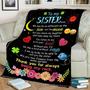 Blanket - To My Sister I Am So Lucky To Be Able To Call You My Sister Blanket Gift For Christmas, Home Decor