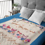 Christian Blanket for Women Men God Says You are Fleece Butterfly