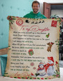 Custom To My Daughter From Dad Letter Fleece Blanket Christmas Party Dad Mom Daughter Love letter dad gift family blanket