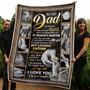 To My Dad Tiny Hand Blessed To Have You In My Life Gift From Daughter Fleece Blanket Gift For Christmas