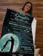 To My Daughter From Dad Fleece Blanket Halloween gift Halloween Christmas Party Dad Mom Christmas gift Daughter blanket Dad Gift