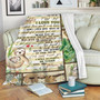 To My Daughter Never Forget I Love You Sloth Blanket Gift For Daughter From Mom Birthday Gift Home Decor Bedding Couch