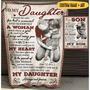 Gift for Son From Dad I Close My Eyes And Suddenly A Man Personalized Blanket