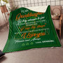 Irish Grandma To My Granddaughter Fleece Blanket | St Patrick's Day Gifts | Gift For Granddaughter