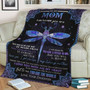 A Letter To My Mom Blue Drangonfly Blankets Gift For Mom From Daughter Birthday Gift Home Decor Bedding Couch Sofa Soft A Letter To My Mom Blue Drangonfly Blankets Gift For Mom From Daughter Birthday Gift Home Decor Bedding Couch Sofa Soft