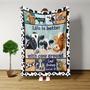 Life Is Better With Cow Around Blanket, Cow Blanket, Farmhouse Animal Art Print, Gift For Farmer.