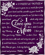 I Love You Mom Blanket -Mom Blanket Printed Throw Blanket