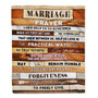 Marriage Prayer Blanket Anniversary Engagement For Couples Newly Engaged Wedding Bridal Shower For Wife Christian For Women Fleece Throw Blanket