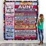 Personalized To My Aunt Blanket From Niece Nephew Wood Everything I Am You Helped Me To Be Aunt Birthday Mothers Day Christmas Fleece Blanket
