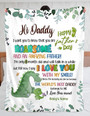 Personalized Hi Daddy Letter Blanket from Newborn Baby, Custom Love Dad Blanket, Happy 1st Fathers Day Blanket Personalized Hi Daddy Letter Blanket from Newborn Baby, Custom Love Dad Blanket, Happy 1st Fathers Day Blanket