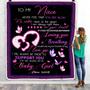 Personalized To My Niece Blanket from Aunt Auntie You Will Always Be My Baby Girl Butterfly Niece Birthday Christmas Customized Fleece Blanket