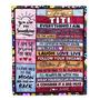 Personalized To My Titi Blanket From Niece Nephew Wood Everything I Am You Helped Me To Be Titi Birthday Mothers Day Christmas Fleece Blanket