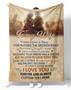 Personalized To My Wife Old Couple Fleece Blanket, To My Wife Once Upon A Time God Blessed The Broken Road Blanket Gifts For Wife