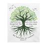 Be Rooted In Christ Inspirational Tree Healing Scriptures Prayer Bible Verse Throw Blanket