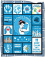 Social Worker Blanket, Social Worker Graduation Gifts for Her Him, Social Worker Appreciation Gifts for Women Men
