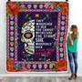 Sugar Candy Skull I Am The Storm Blanket Mexican Mexico Girls Women Birthday Christmas Fleece Blanket