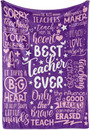 Throw Blanket for Teacher, Thank You Presents for Women Friends, Retirement Leaving for All Teacher, Dance Art Science Teacher