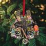NOT 3D PRODUCT - Costume Fishing Vest Personalized Christmas Ornament