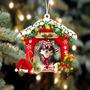 Ornament- Chihuahua 4-Christmas House Two Sided Ornament, Happy Christmas Ornament, Car Ornament