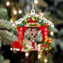Ornament- Chihuahua2-Christmas House Two Sided Ornament, Happy Christmas Ornament, Car Ornament