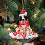 Ornament- Saint Bernard-Better Christmas Hanging Ornament, Happy Christmas Ornament, Car Ornament