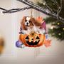 Cavalier King Charles-Gnomes Pumpkins Hanging Ornament