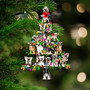 Chinese Crested Dog-Christmas Tree Lights-Two Sided Ornament