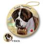 Map dog Ornament-Saint Bernard Hanging Ornament