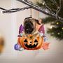 Mastiff-Gnomes Pumpkins Hanging Ornament
