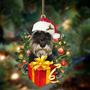 Schnauzer-Dogs give gifts Hanging Ornament