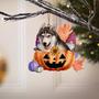 Siberian Husky-Gnomes Pumpkins Hanging Ornament