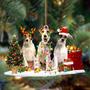 Wire Fox Terrier-Christmas Dog Friends Hanging Ornament