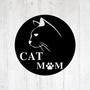 Cat Mom Metal Sign-Cat Decor-Pet Lovers-House Decor-Animal Decor-Cat Mom-New Home Sign-Cat Metal Sign-Cat Home Decor-Pet Gift