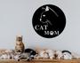 Cat Mom Metal Sign-Cat Decor-Pet Lovers-House Decor-Animal Decor-Cat Mom-New Home Sign-Cat Metal Sign-Cat Home Decor-Pet Gift