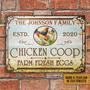 Farm Chicken Coop Fresh Eggs Custom Classic Metal Signs, Farm Sign, Chicken Coop, Farm Decor- Chicken Coop Sign - Metal Chicken Coop Sign