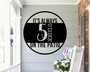 It's Always 5 O'Clock on the Patio Metal Sign, Hanging Metal Bar Sign