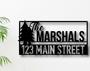 Metal House Numbers-Address Sign-House Number Plaque-Metal Address Numbers-Address Plaque-Front Porch Decor-Porch Signs-Metal Signs