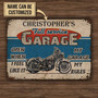 Personalized Auto Mechanic Garage Open When Customized Classic Metal Signs, Garage decor, Metal sign for garage, Gift for dad