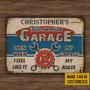 Personalized Auto Mechanic Garage Open When Customized Classic Metal Signs, Garage decor, Metal sign for garage, Gift for dad