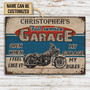 Personalized Auto Mechanic Garage Open When Customized Classic Metal Signs, Garage decor, Metal sign for garage, Gift for dad