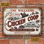 Personalized Chicken Coop Fresh Eggs Laid Daily Customized Classic Metal Signs- Chicken Coop Sign - Metal Chicken Coop Sign