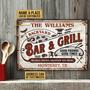 Backyard Bar and Grill Proudly Serving Whatever You Bring| Personalized Outdoor Backyard Custom Sign | Custom Metal Patio Sign