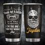 Bearded Man Skip Personalized Stainless Steel Tumbler 20Oz