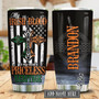 Irish Blood Celtic Cross Personalized Stainless Steel Tumbler 20Oz