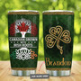 Irish Roots Canadian Personalized Stainless Steel Tumbler 20Oz