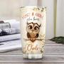 Owl Lover Personalized Stainless Steel Tumbler 20Oz