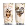 Owl Lover Personalized Stainless Steel Tumbler 20Oz