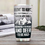 Personalized Hunting Dad And Son Stainless Steel Tumbler 20Oz